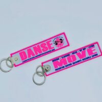 *SPORT - Porte clé "flamme" Danse fluo