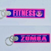 *SPORT - Porte clé "flamme" ZUMBA fluo