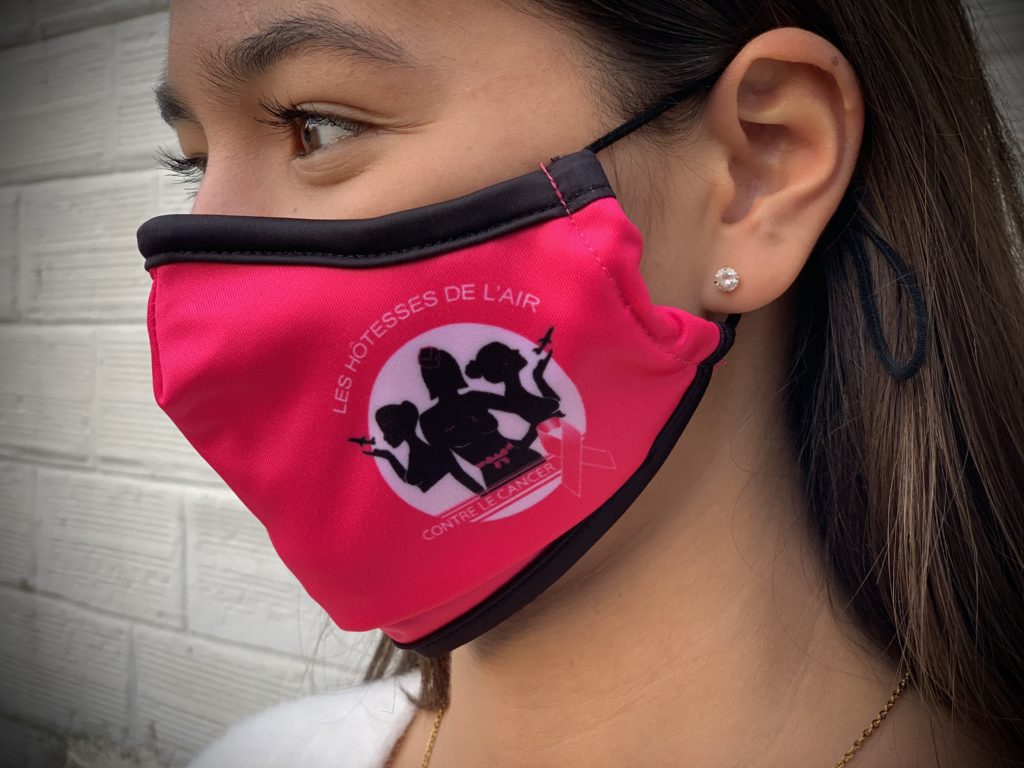 Masque HCC rose fuchsia avec filtre de protection PM2.5