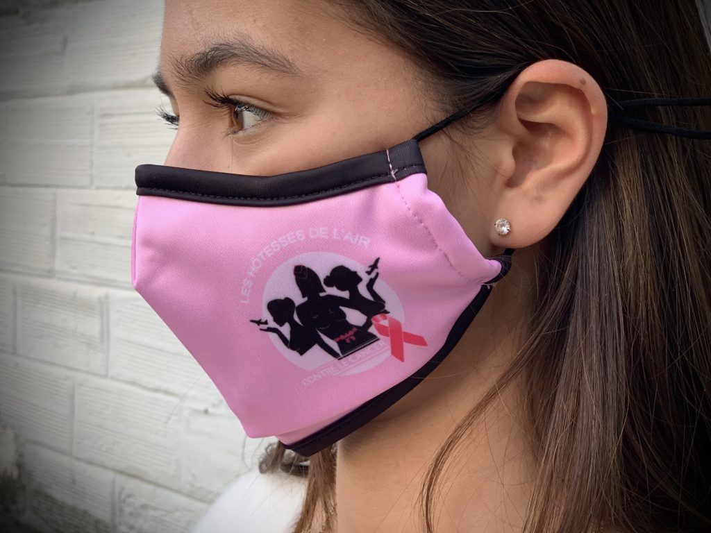 Masque HCC rose pale avec filtre de protection PM2.5