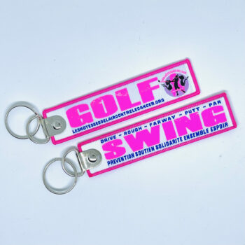 *SPORT - Porte clé "flamme" Golf fluo