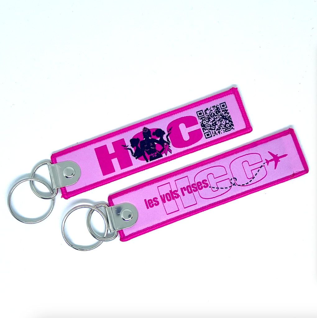 **2024 - Porte clé "flamme" Vol Rose 2024