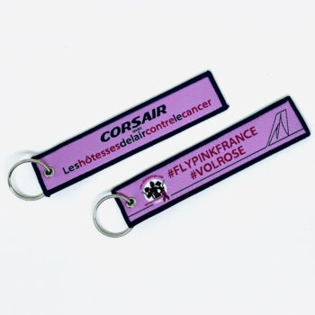 **2024 - Porte clé "flamme" "CORSAIR  OCTOBRE ROSE"
